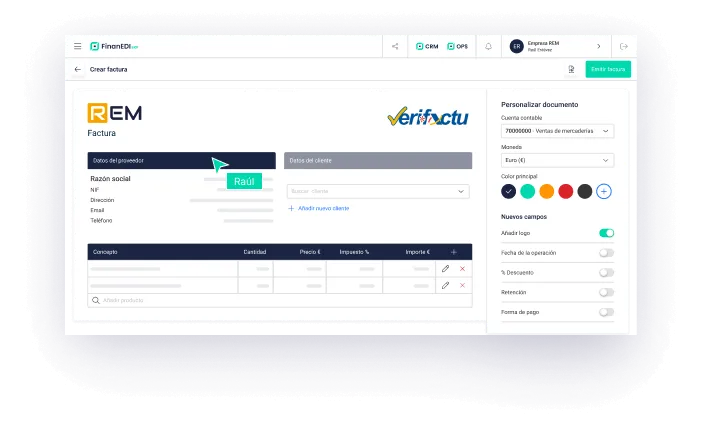 Emisión de documentación comercial desde FinanEDI